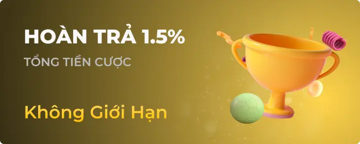 18win - Hoàn Trả 1.5%